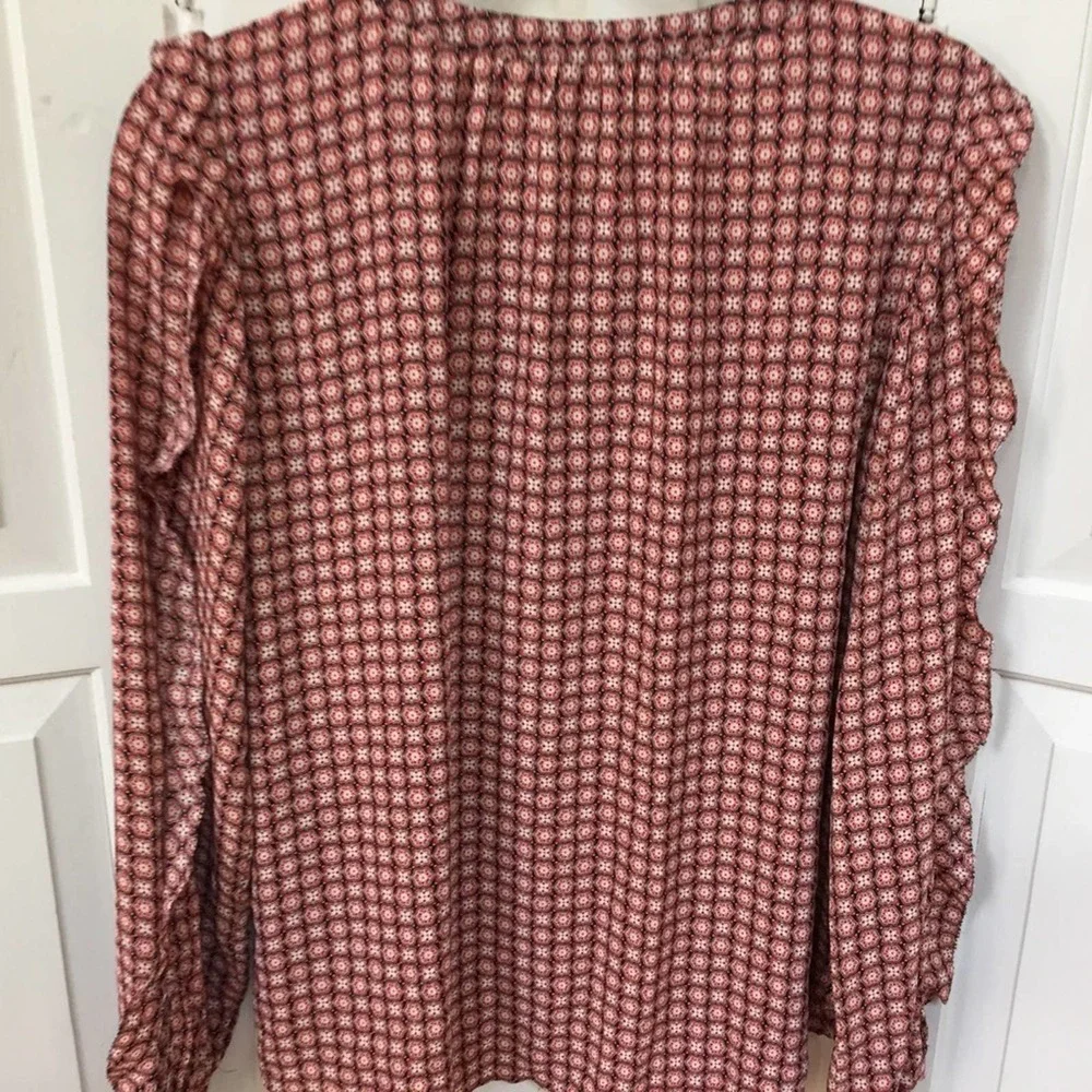 LOFT Long Sleeve Tunic With Ruffle - Picture 12 of 13